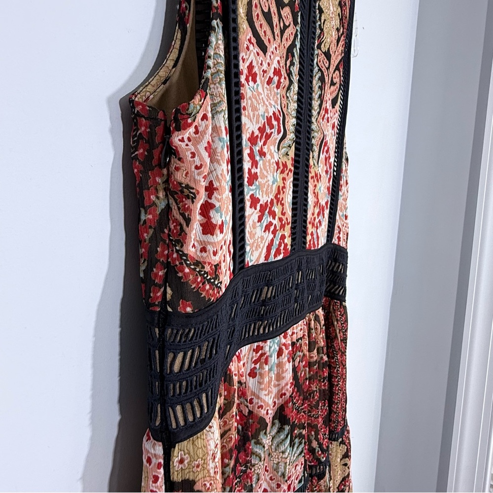 Ranna Gill Anthropologie Claudette Paisley Maxi Dress Size 6 Boho - Picture 11 of 16